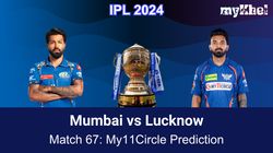 Mum Vs Lsg My11circle Prediction Ipl 2024 Match 67 Mumbai Vs Lucknow Fantasy Tips Expert Picks