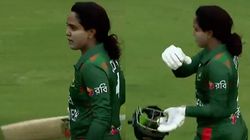 Ban W Vs Ind W Bangladesh Captain Throws Her Bat In Anger Indian Fans Unhappy