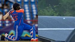 Watch Rohit Sharma 100m Six Lands On The Roof Of The Stadium As Indian Captain Slams 92 Vs A
