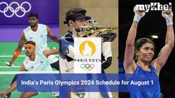Olympics 2024 Schedule For August 1 India Paris Olympic Games Fixtures