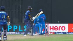 Ind Vs Sl Shocking Janith Liyanage Goes Against Umpires Decision Walks Back To Pavilion When Not Out