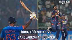 India Squad For Bangladesh T20i Series Mayank Yadav Earns Maiden Call Up