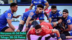 Pkl 2024 Telugu Titans Edge Out Patna Pirates Haryana Steelers Defeat Dabang Delhi