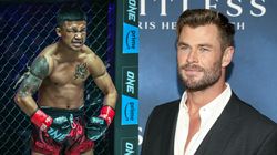 The Thor Chris Hemsworth Wishes Rodtang Good Luck Ahead Of One 