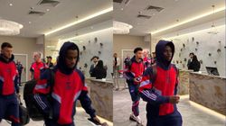 Arsenal Vs Liverpool Bukayo Saka Jurrien Timber Spotted At Gunners Hotel Ahead Of Pl Clash
