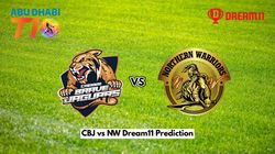 Cbj Vs Nw Dream11 Prediction Abu Dhabi T10 2024 Chennai Brave Jaguars Vs Northern Warriors Fantasy Xi Captain And Vice Captain Choices 10th Match