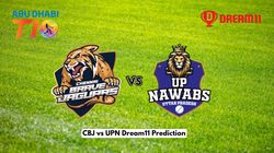 Cbj Vs Upn Dream11 Prediction Abu Dhabi T10 2024 Chennai Brave Jaguars Vs Up Nawabs Fantasy Xi Captain Vice Captain Choices 30th Match