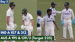 India A Vs Australia A Nathan Mcsweeney Pushes Hosts Towards Win Before Bad Light Halts Play On Day