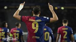 Barcelona 3 0 Brest Lewandowski Surpasses 100 Champions League Goals 