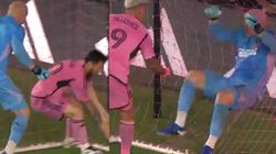 Lionel Messi Luis Suarez Get Into Confrontation With Brad Guzan During Mls Playoffs Heartbreak