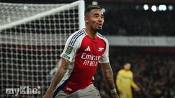 Arsenal 3 2 Crystal Palace Jesus Hat Trick Efl Cup Semis 