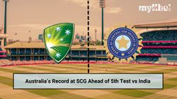 Ind Vs Aus 5th Test Unbeaten In Last 13 What Is Australia Record At Scg Before Meeting With India