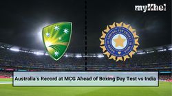 Ind Vs Aus 4th Test One Defeat In Last 5 What Is Australia Record At Mcg Before Boxing Day Match