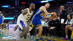 James Lakers Edge Warriors Christmas Day Game 