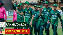 Zim Vs Pak Pakistan Seal T20i Series As Sufiyan Muqeem Bundle Out Zimbabwe For 57 Runs