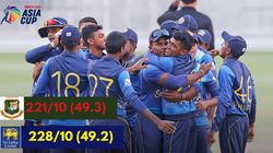 Acc Mens U19 Asia Cup 2024 Sri Lanka U19 Top Group B By Beating Bangladesh U19 In Thriller