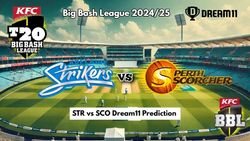 Str Vs Sco Dream11 Prediction Bbl 2024 25 Adelaide Strikers Vs Perth Scorchers Fantasy Xi Captain And Vice Captain Choices 17th Match