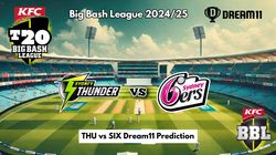 Thu Vs Six Dream11 Prediction Big Bash League Sydney Thunder Vs Sydney Sixers Fantasy Xi Captain And Vice Captain Choices 8th Match