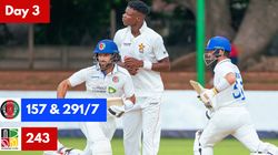 Zim Vs Afg Rahmat Shah Century Takes Afghanistan Lead Past 200 On Day 3 Of 2nd Test
