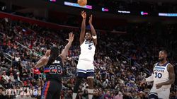 Nba Wolves Edwards Career High 53 Points Loss Pistons 