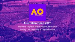 Australian Open 2025 Semi Final Live Streaming How To Watch Womens Singles Mens Doubles Last 4 Match