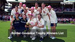 Border Gavaskar Trophy Winners Full List Of Results Of Every Bgt After Australia Win Latest Series