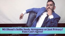 Fans Call Dhoni Rude Refusing Selfie
