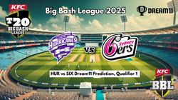 Hur Vs Six Dream11 Prediction Bbl 2025 Hobart Hurricanes Vs Sydney Sixers Fantasy Xi Qualifier 