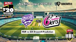Hur Vs Six Dream11 Prediction Bbl 14 Hobart Hurricanes Vs Sydney Sixers Fantasy Xi Captain Vice Captains