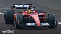 Lewis Hamilton Tests Ferrari At Barcelona Circuit 