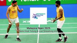 Malaysia Open 2025 Semi Final Live Streaming When How To Watch Satwik Chirag Last Four Match