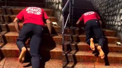 Nitish Kumar Reddy Climbs Tirumala Temple Stairs On His Knees Watch