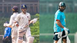 Rohit Sharma Falls Cheaply At Ranji Trophy Return Shubman Gill Yashasvi Jaiswal Follow Suit