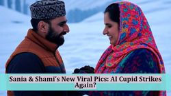 Fact Check Sania Mirza Mohammed Shami Viral Kashmir Pics Ai Playing Cupid Again