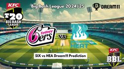 Six Vs Hea Dream11 Prediction Bbl Sydney Sixers Vs Brisbane Heat Fantasy Xi Captain And Vice Captain Choices 21st Match