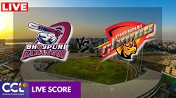 Ccl 2025 Live Score Bhojpuri Dabanggs Vs Chennai Rhinos Live Updates From Surat