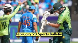 Sports Bulletin February 23 Jasprit Bumrah Attends India Vs Pakistan Clash Babar Azam Flop Show Continues