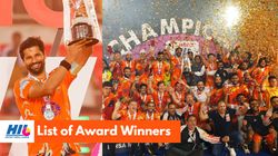 Hockey India League 2024 25 Award Winners Hil Best Player Of The Tournament Top Goalscorer Best G