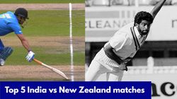 India Vs New Zealand Top 5 Matches At Icc Tournaments Ms Dhoni Run Out Heartbreak In 2019 To Chetan