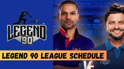 Legend 90 League Schedule Shikhar Dhawan Vs Suresh Raina Tournament Full Schedule Time Date Venue