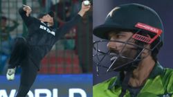 Champions Trophy 2025 Pakistan Shocked Glenn Phillips Takes Mind Blowing Catch To Dismiss Mohammad