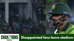 Champions Trophy 2025 Pakistan Fans Leave Stadium After Babar Azam Dismissal In Dismal Batting Show