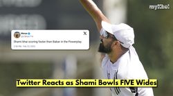India Vs Pakistan Champions Trophy 2025 Mohammed Shami 5 Wides First Over Twitter Reactions