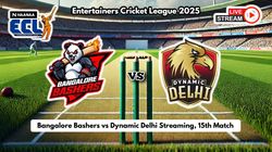 Entertainer Cricket League Live Streaming How To Watch Bangalore Bashers Vs Dynamic Delhi Live Tele