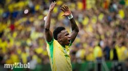 Brazil 2 1 Colombia Last Minute Vinicius Goal 