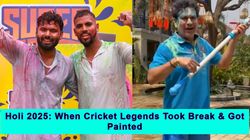 Holi 2025 How Sachin Tendulkar Virender Sehwag And Ipl Stars Turned The Town Into Colourful Chaos