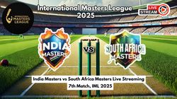India Masters Vs South Africa Masters Live Streaming Iml 2025 How To Watch International Masters League Live Telecast On Tv And Online