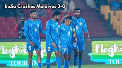 India Vs Maldives Match Report India Dominates Maldives 3 0 In Shillong As Chhetri Marks Return With