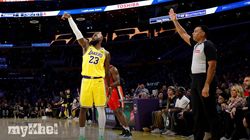 Lebron James First Player 50000 Combined Points 