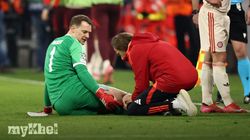 Manuel Neuer Injury Bayern Munich Goal Celebration 